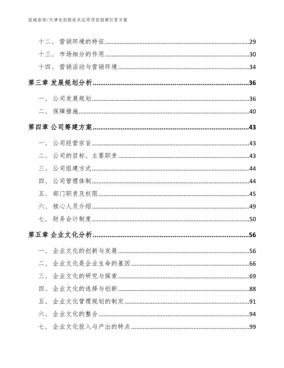 天津光刻胶技术应用项目招商引资方案（范文参考）_第2页