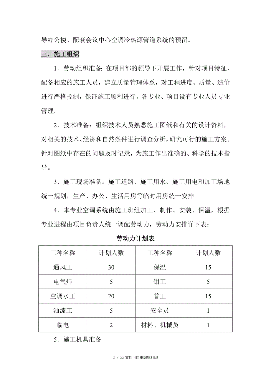 党政大楼通风与空调工程施工方案_第2页