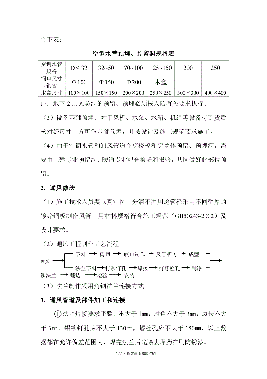 党政大楼通风与空调工程施工方案_第4页