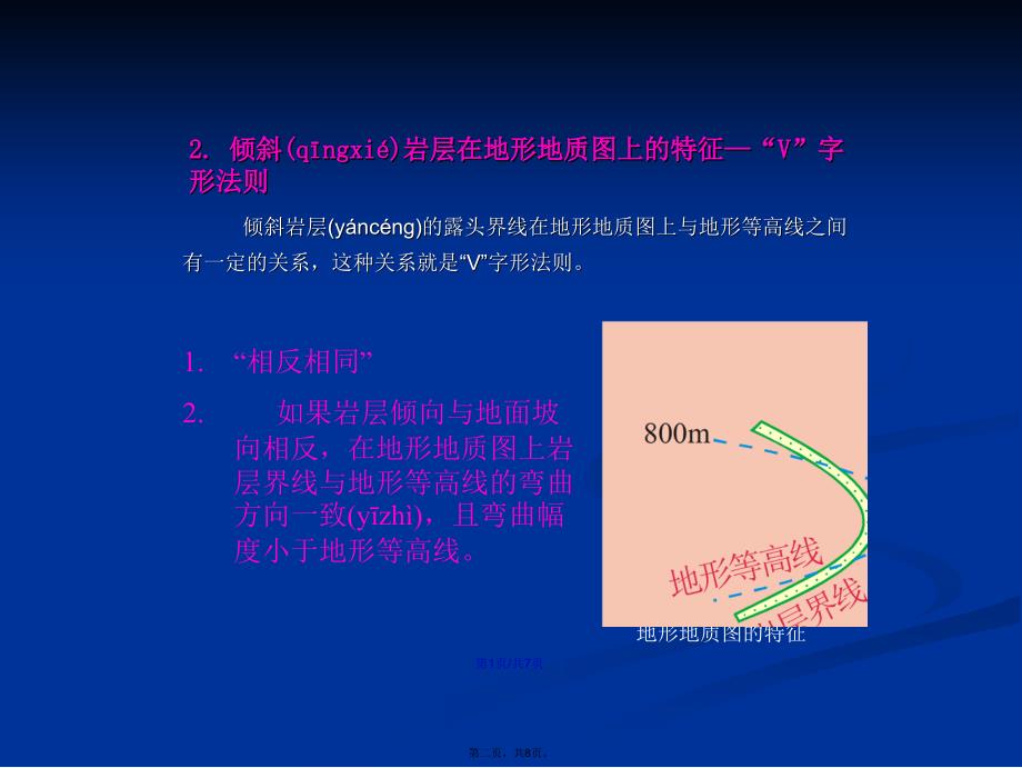 构造地质学V字型法则学习教案_第2页