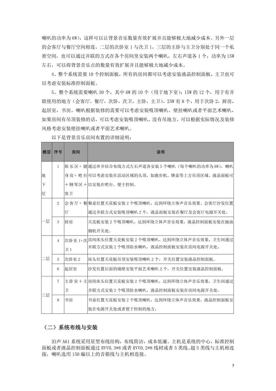 泊声A61中央背景音乐系统方案.doc_第5页