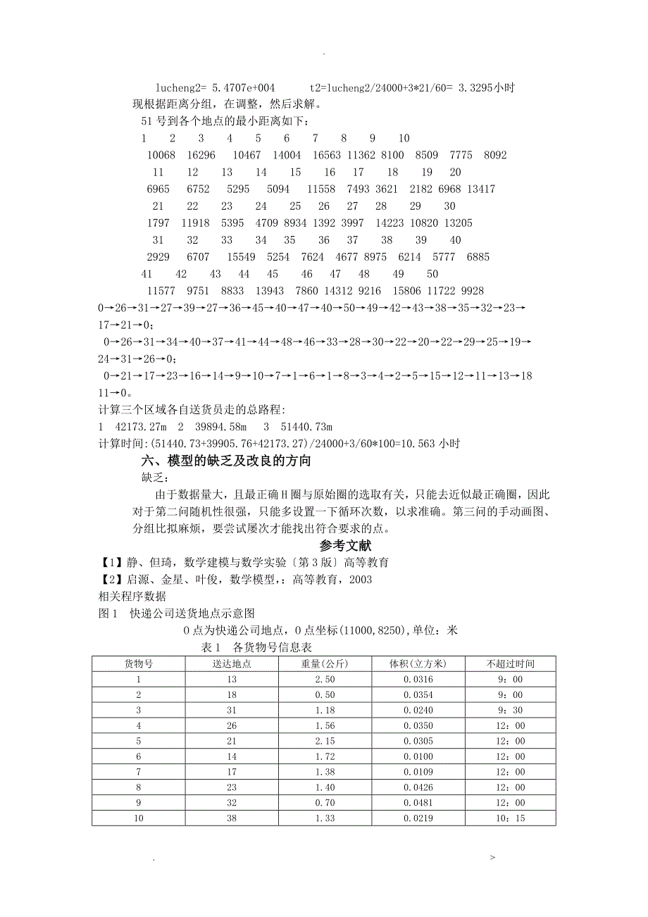 数学建模送货路线设计问题_第4页