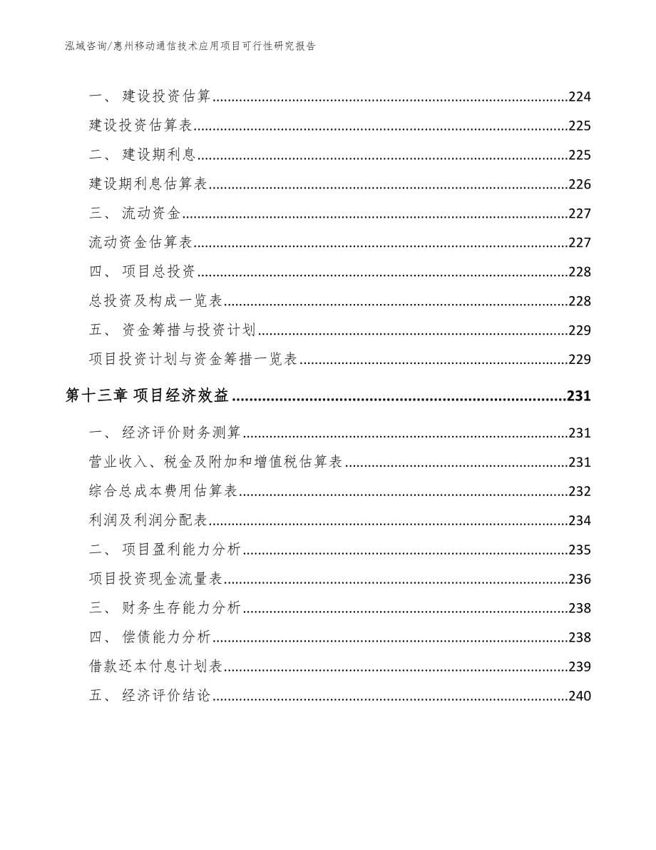 惠州移动通信技术应用项目可行性研究报告（范文参考）_第5页