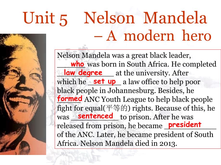 讲课第一册5单元NelsonMandela-amodernhero_第4页