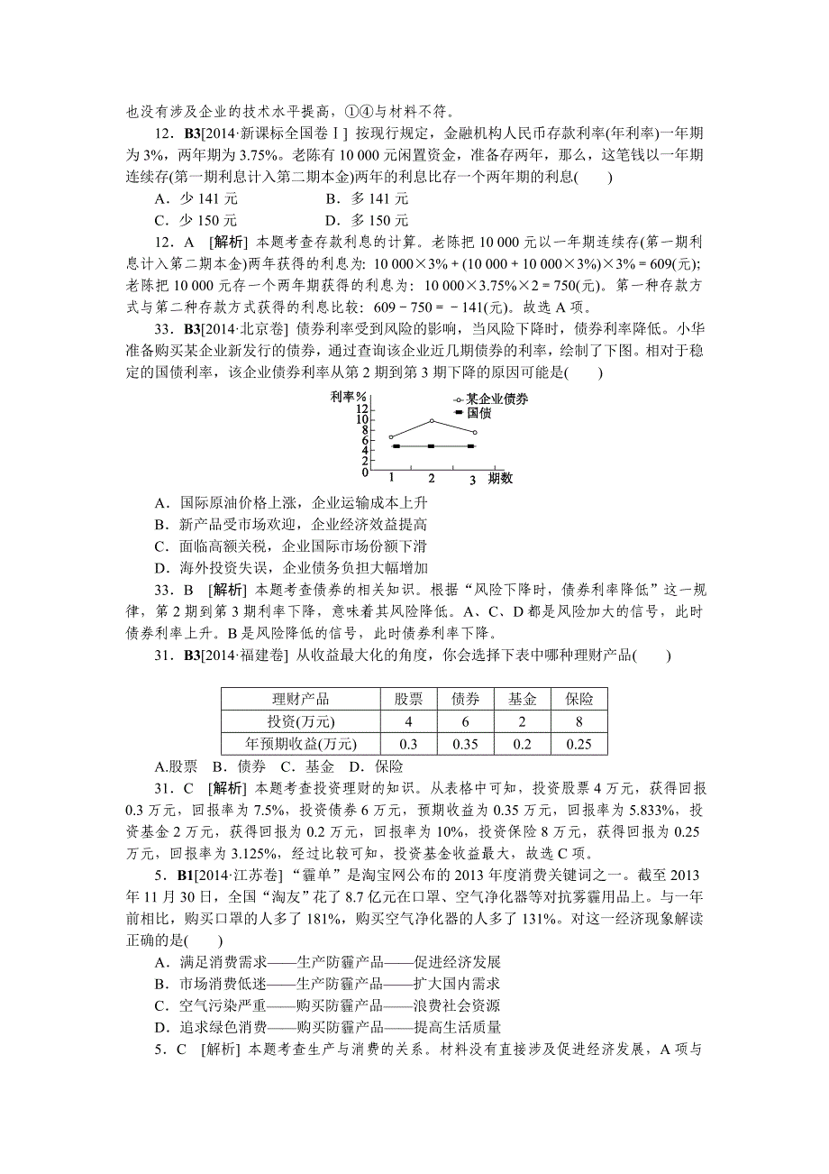 2014高考试题生产、劳动与经营_第3页