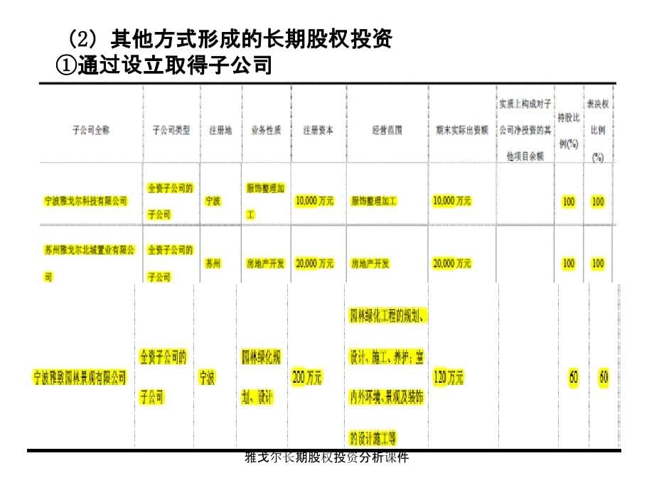 雅戈尔长期股权投资分析课件_第5页