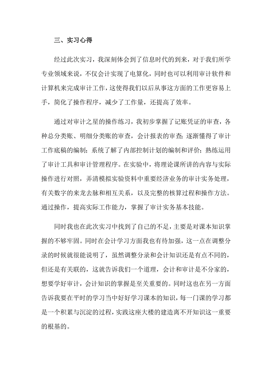 审计的实习报告集合八篇_第5页