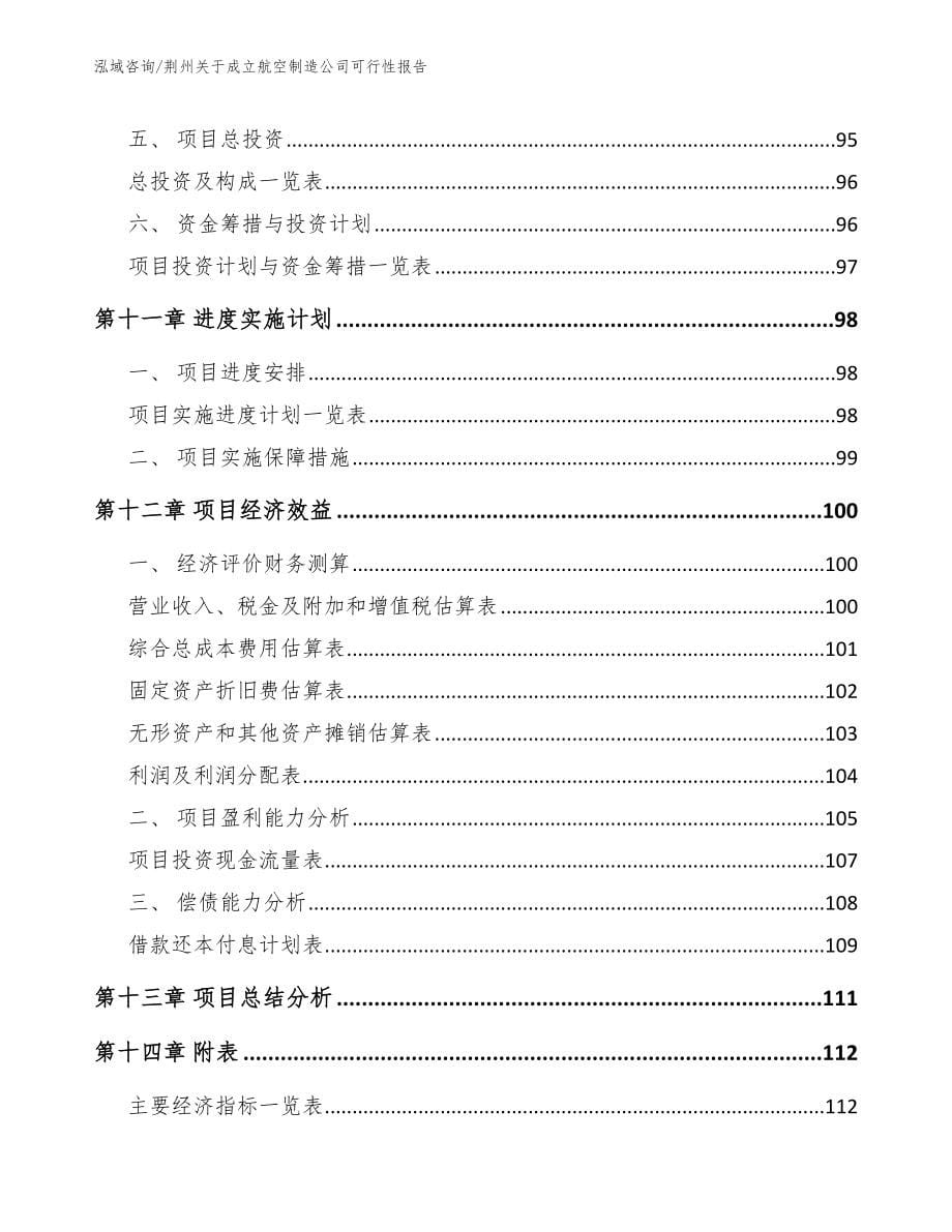 荆州关于成立航空制造公司可行性报告模板_第5页