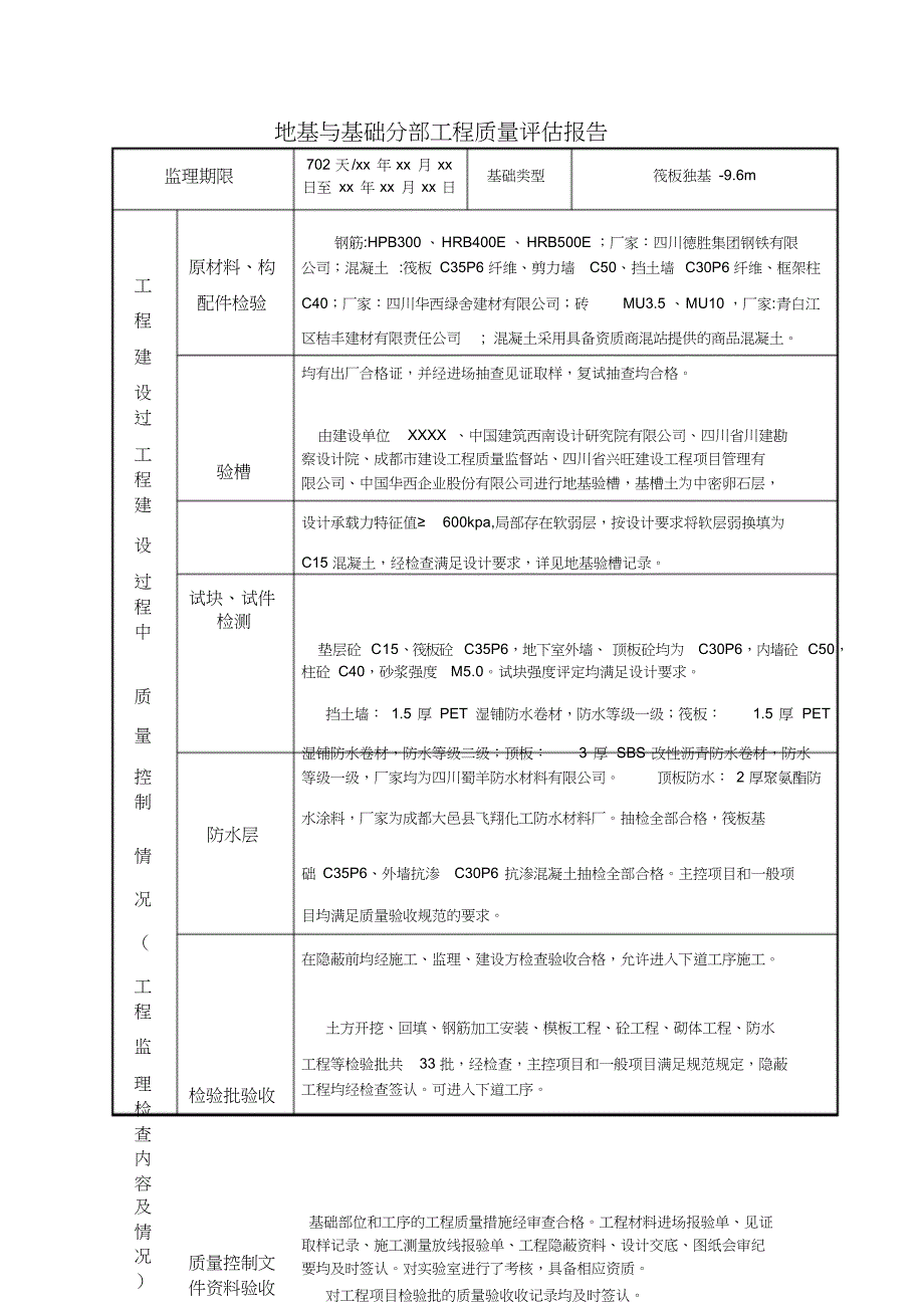 最新建筑工程质量评估报告范本_第3页