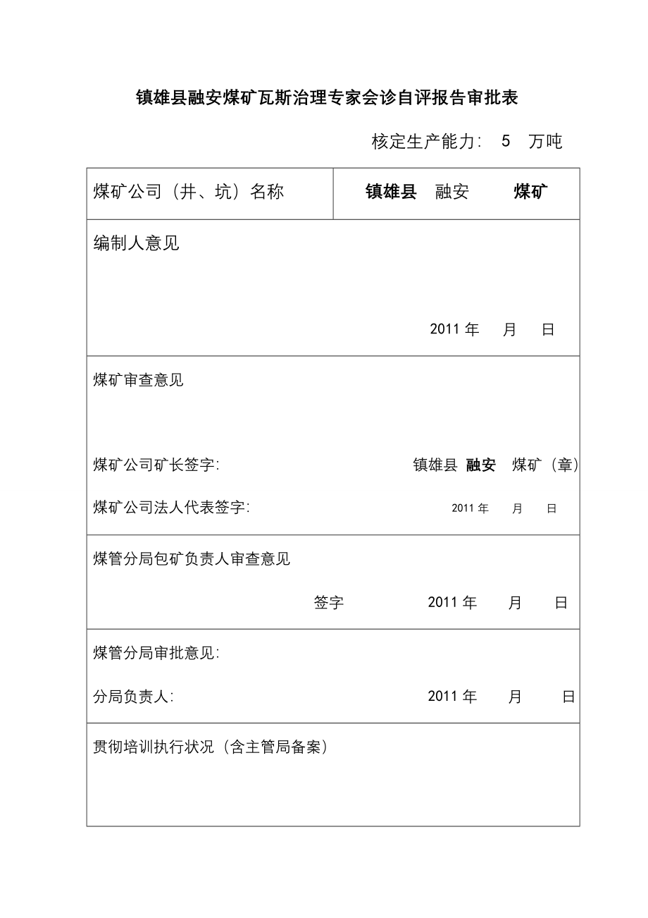 融安煤矿瓦斯治理专家会诊自评经典报告书_第2页