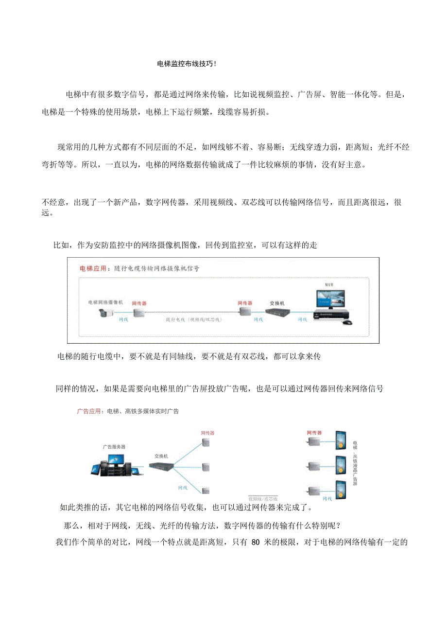 电梯中的网络数据传输_第1页