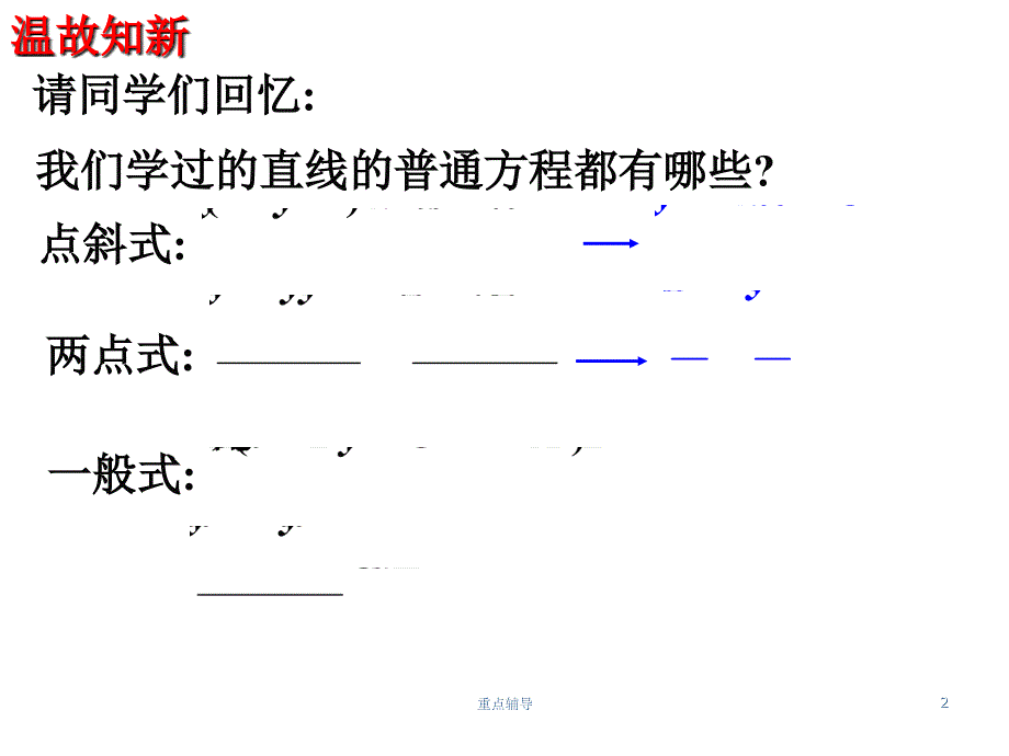 选修4-4_2.3.1直线的参数方程【重要知识】_第2页