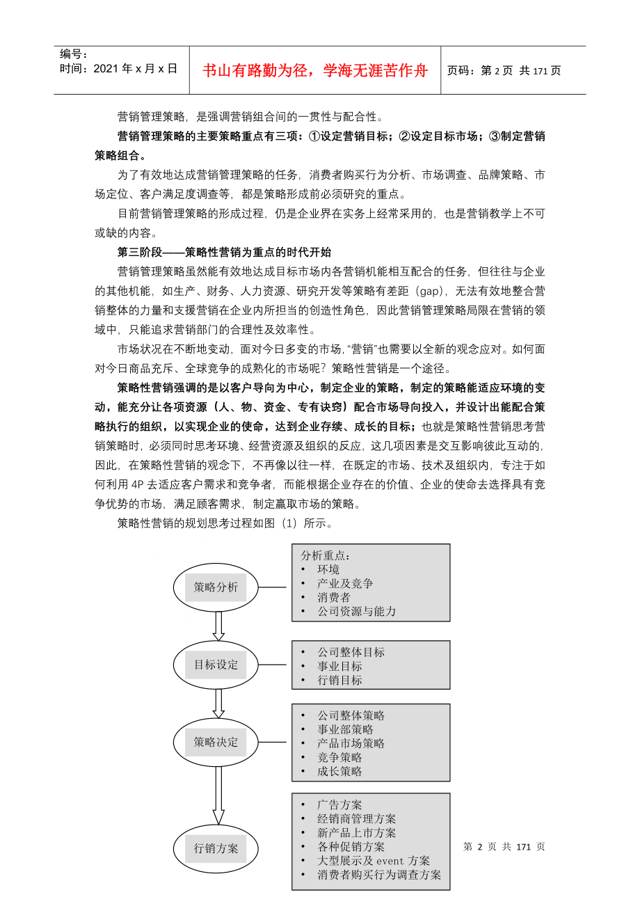 商战利剑年度策略性营销规划(doc160)_第2页