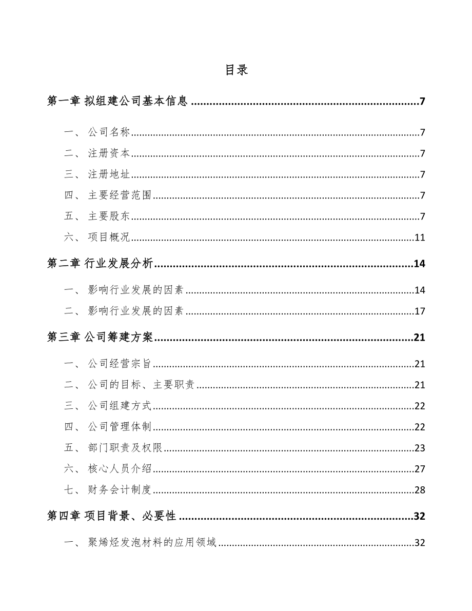 西安关于成立发泡材料公司可行性研究报告_第2页