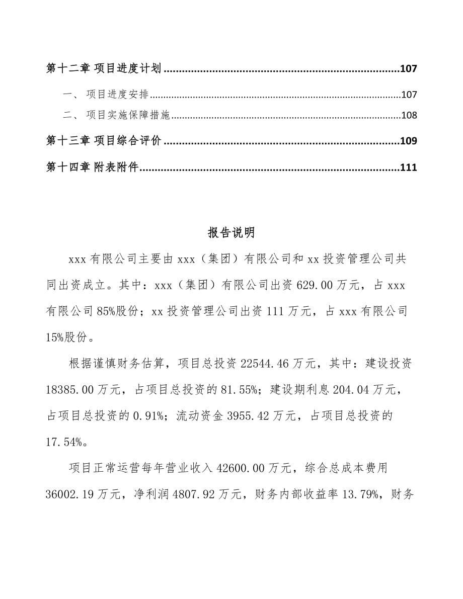 西安关于成立发泡材料公司可行性研究报告_第5页