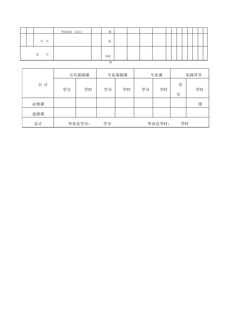 土地资源管理专业教学计划表(理工类)_第3页