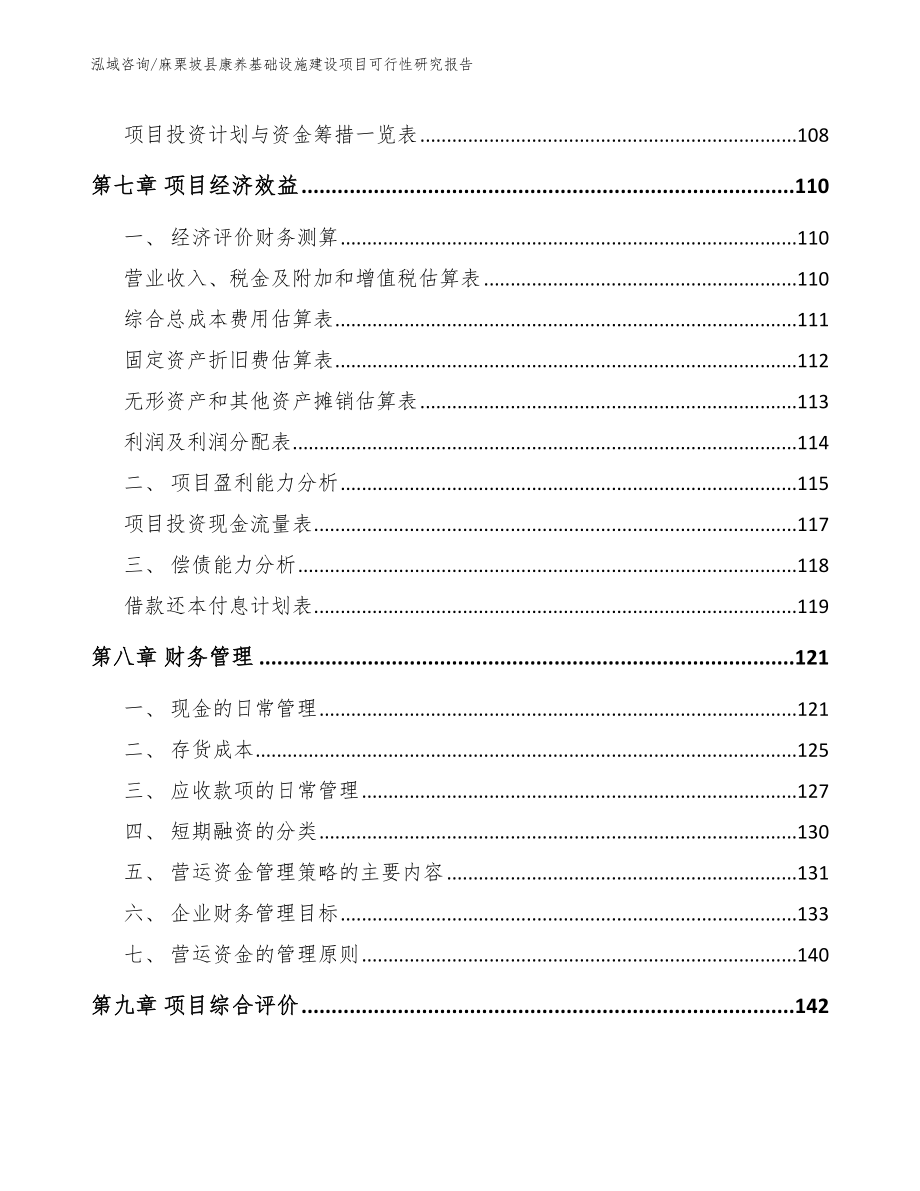 麻栗坡县康养基础设施建设项目可行性研究报告【参考模板】_第4页