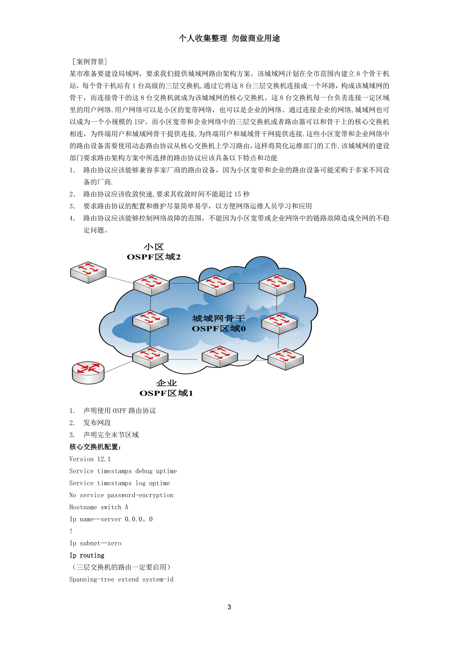 在中等规模路由网络中应用OSPF路由协议配置_第3页