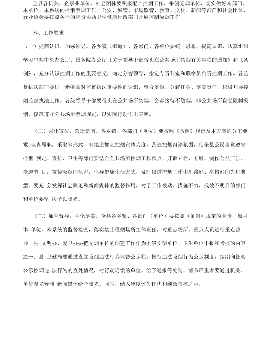 公共场所控烟工作方案_第5页