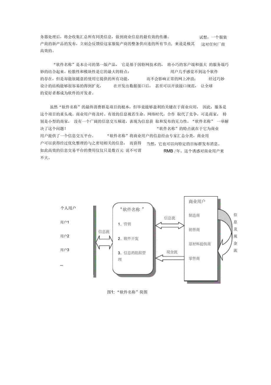 (软件名称)软件销售平台的商业计划书_第3页