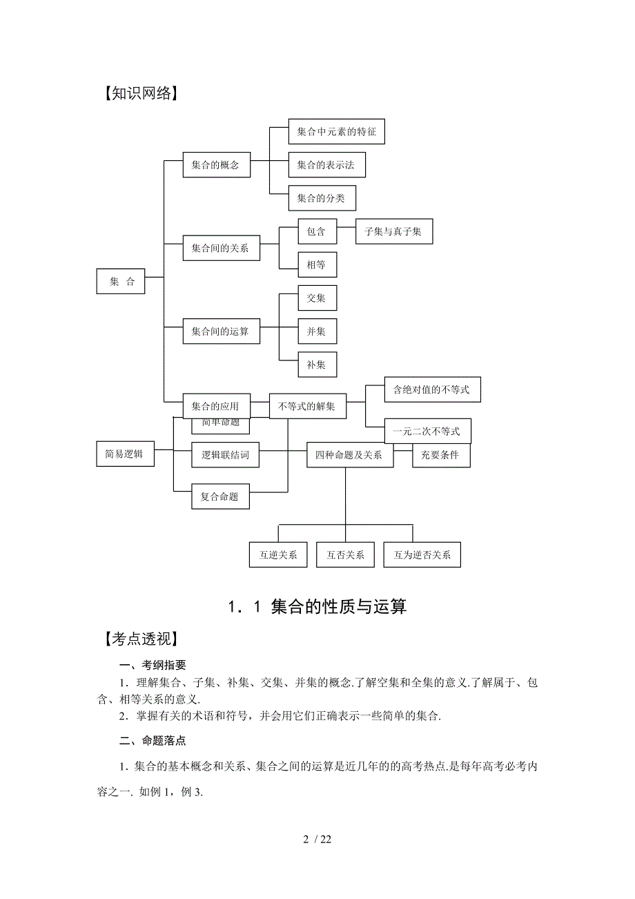 模块一集合与简易逻辑_第2页