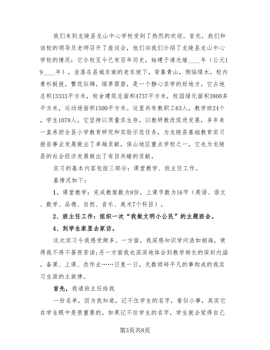 2023年英语老师顶岗实习情况总结（二篇）.doc_第3页