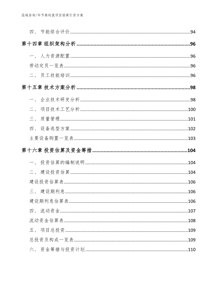 毕节高纯氢项目招商引资方案_参考模板_第4页