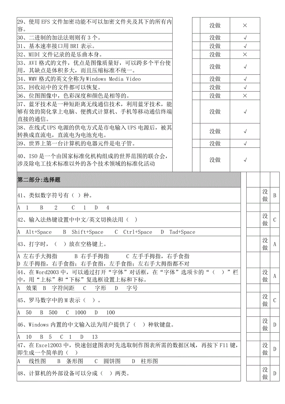 国家计算机二级理论知识考核模拟试卷二_第2页