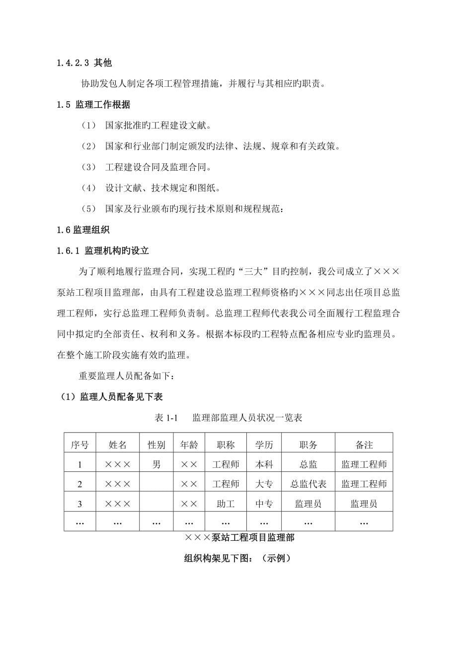 泵站关键工程监理重点规划_第5页