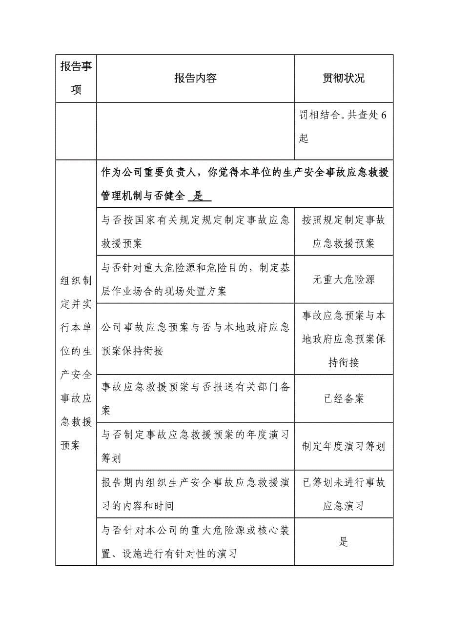 样本----安全生产履职情况报告表_第5页