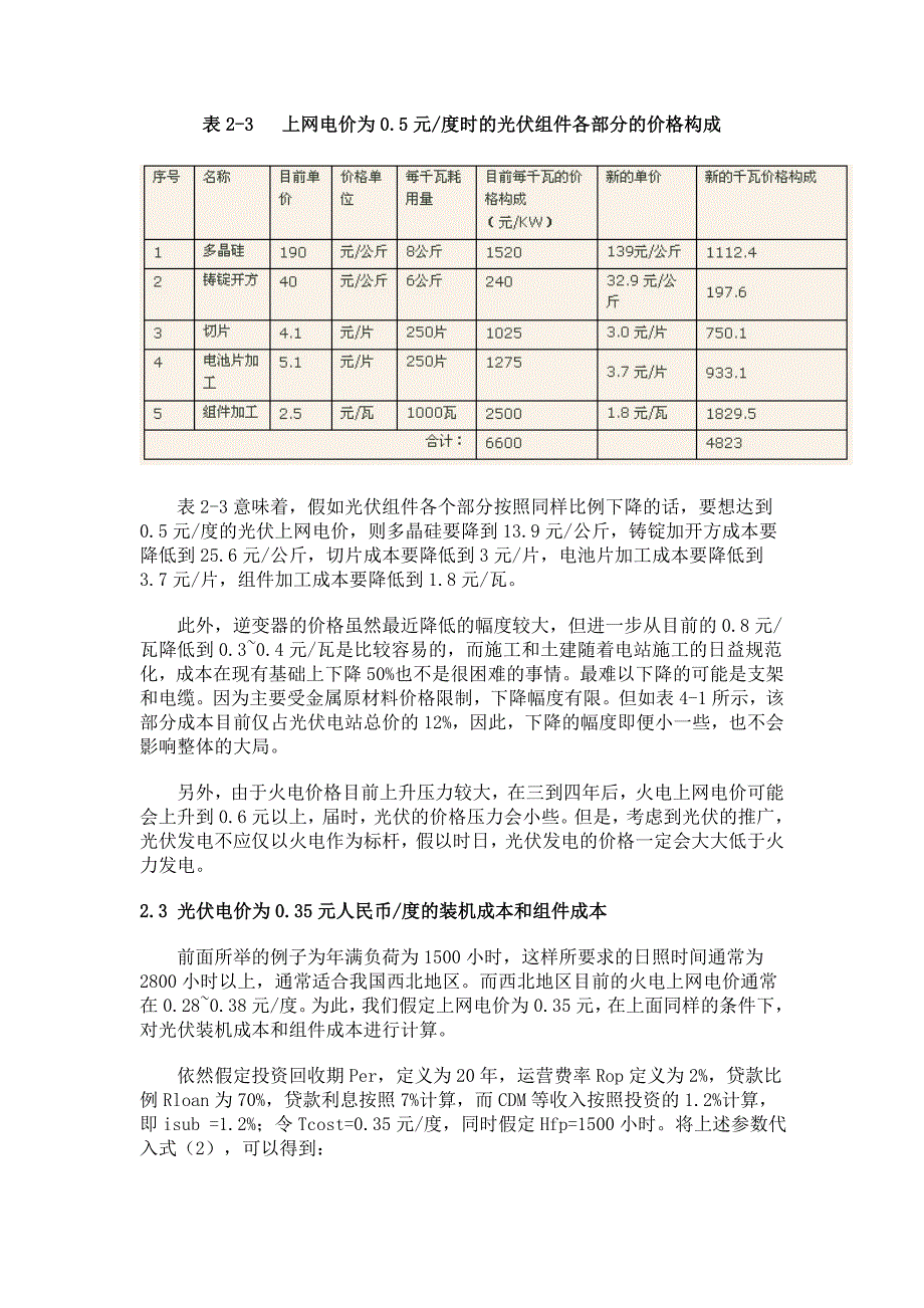 平价上网对光伏产业链各环节的成本要求_第4页