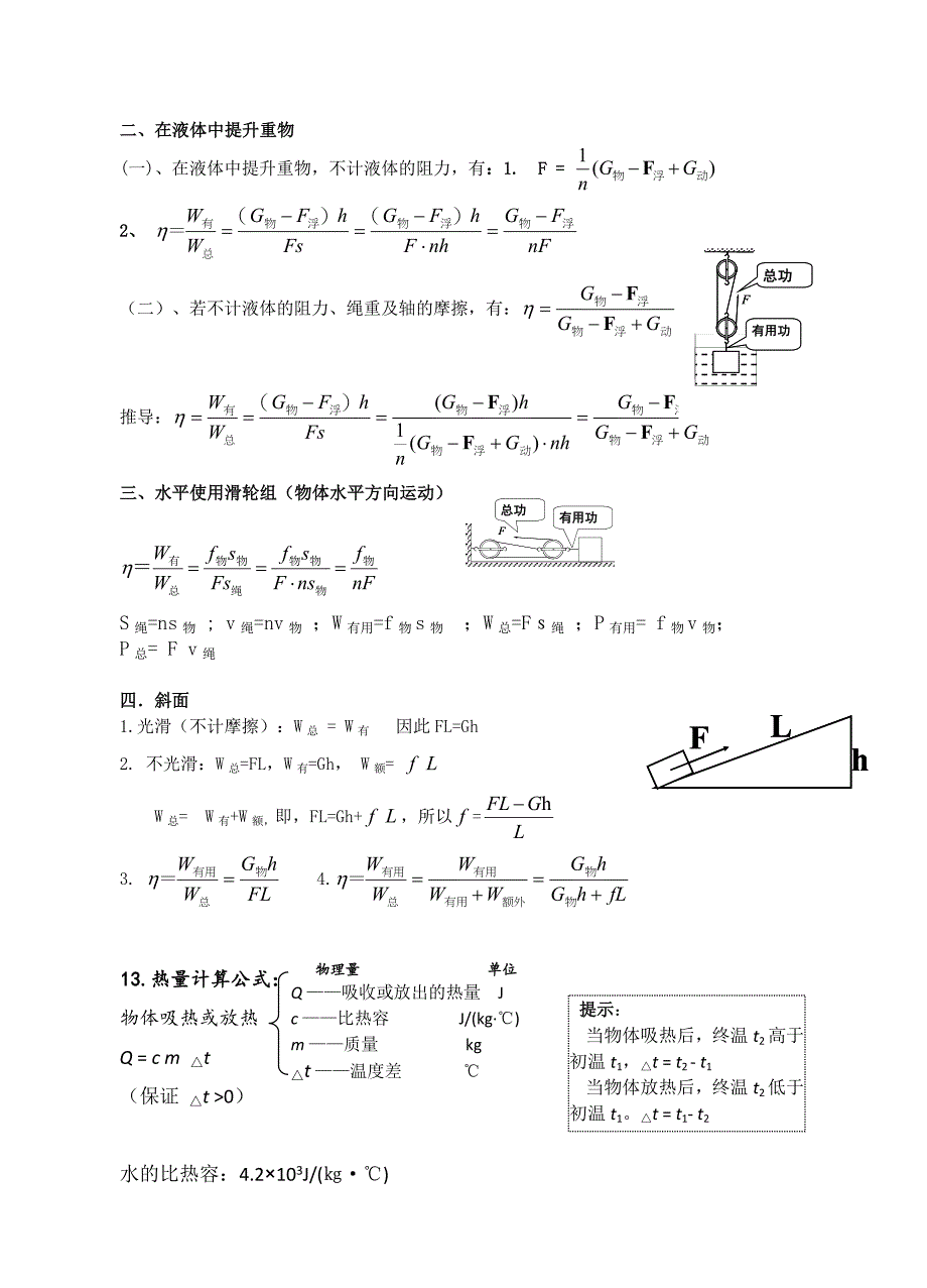 中考物理公式必背_第4页