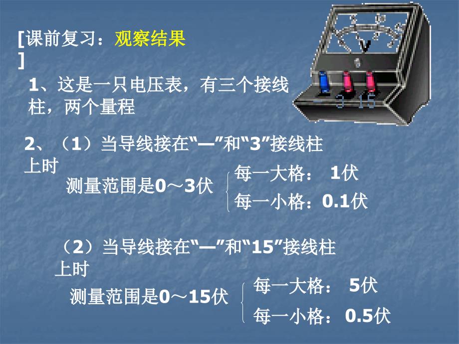 新课标沪科版初中物理九年级第十三章节测量电压精品课件_第3页