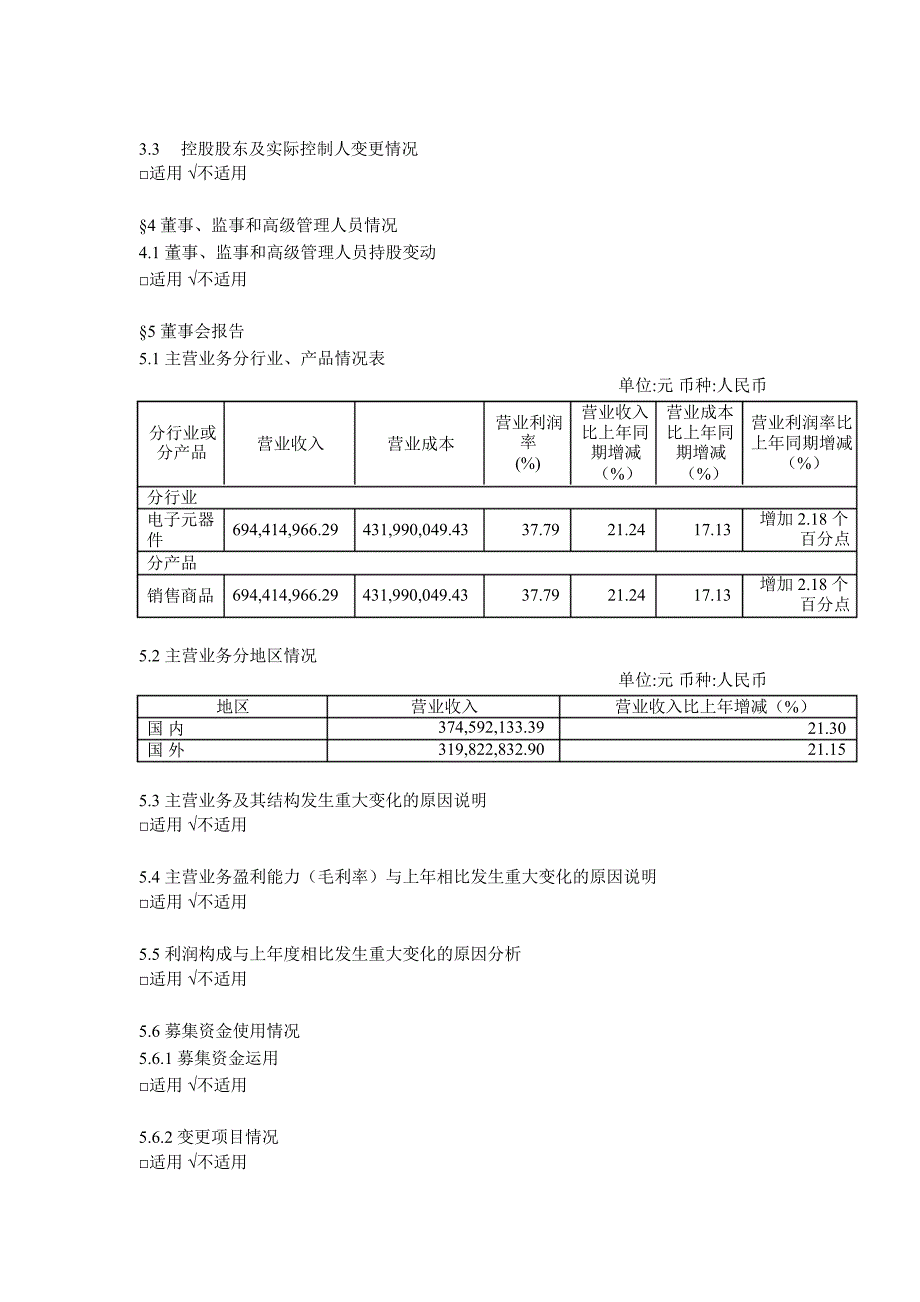 600563法拉电子半年报摘要_第4页