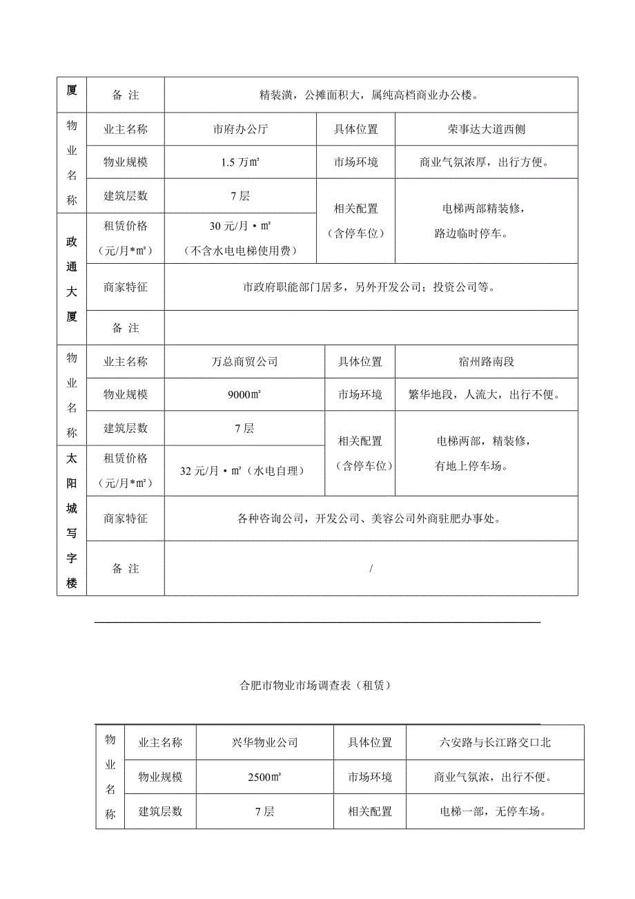 合肥百花大厦营销策划方案_第5页