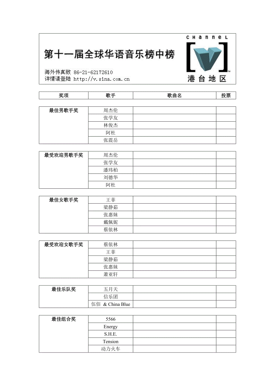 最佳男歌手奖.doc_第1页