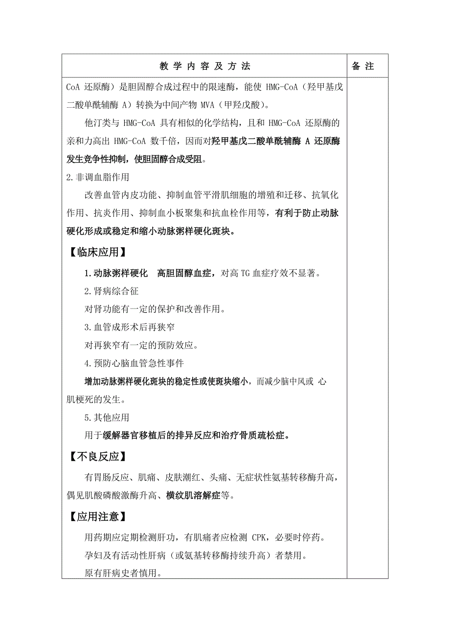 治疗高血脂症的药物 教案_第3页