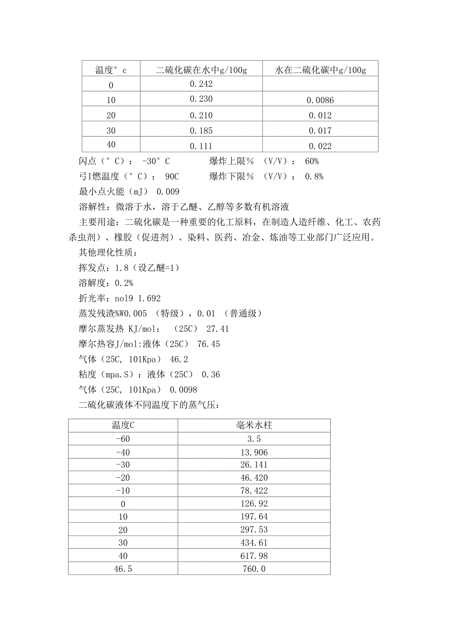 二硫化碳安全技术说明书_第4页