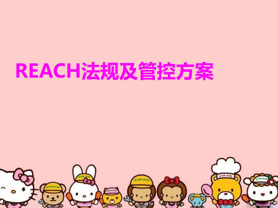 REACH法规及管控方案教学内容_第1页