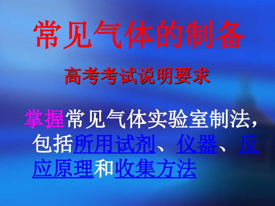 化学：第二单元课题二《物质的制备》课件(人教版选修6)_第2页