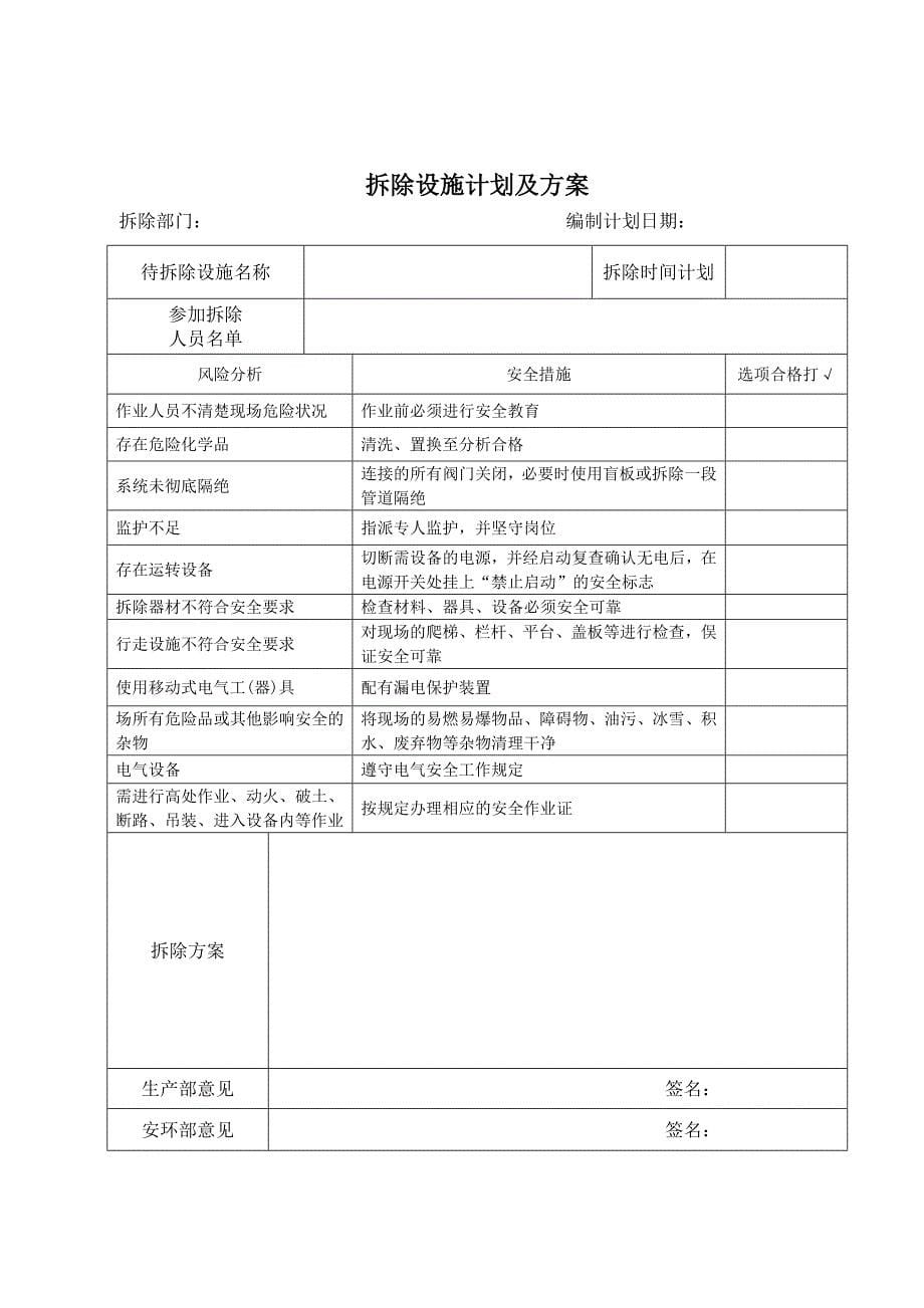 安全设施拆除停用和报废审批表.doc_第5页