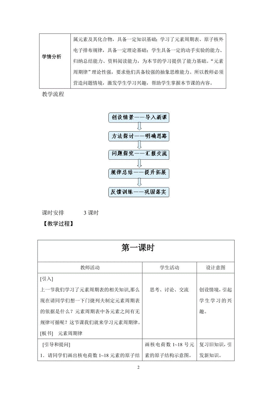 元素周期律教学案例(共三个课时).doc_第2页