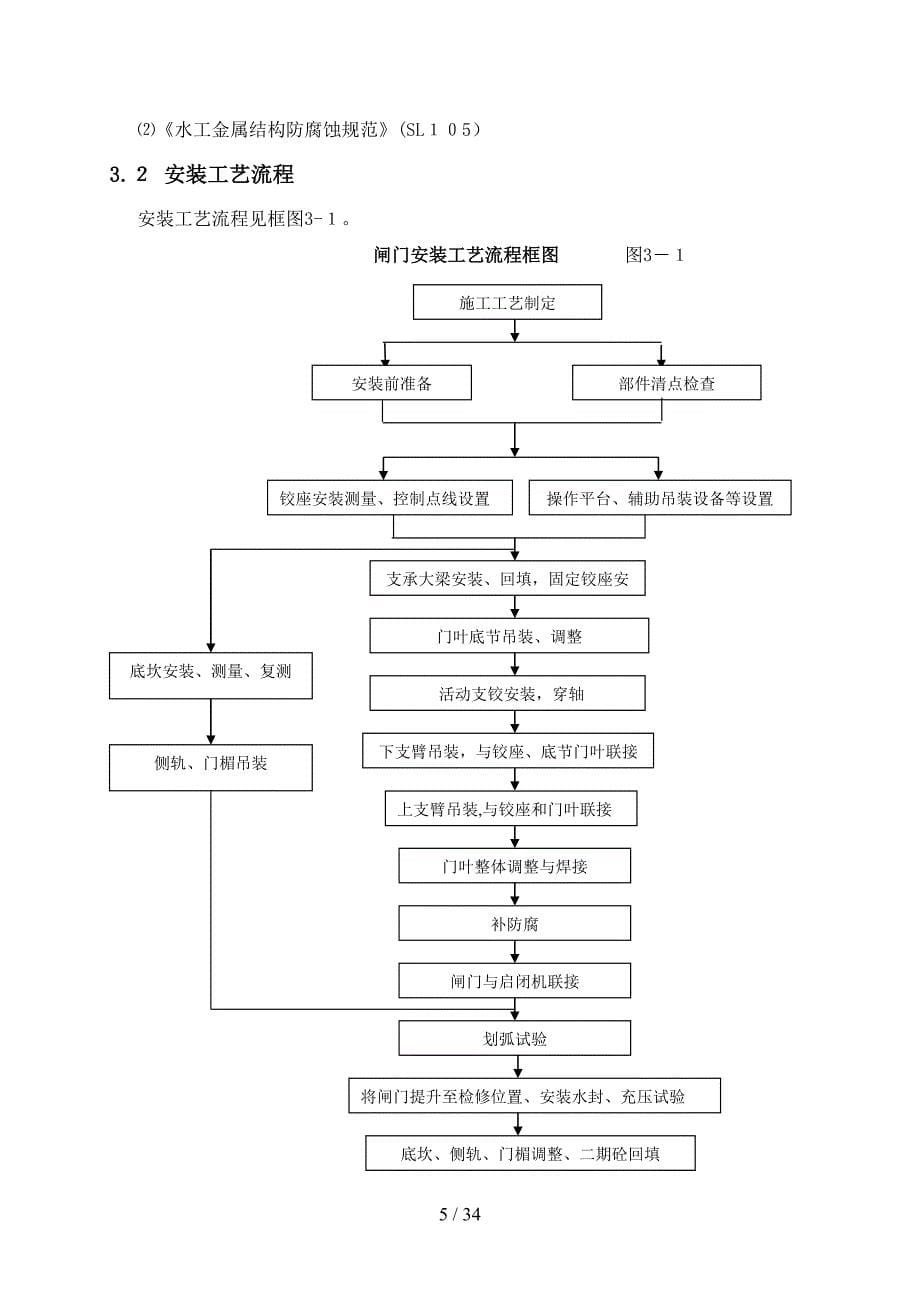 泄洪中孔工作闸门安装方案定稿_第5页