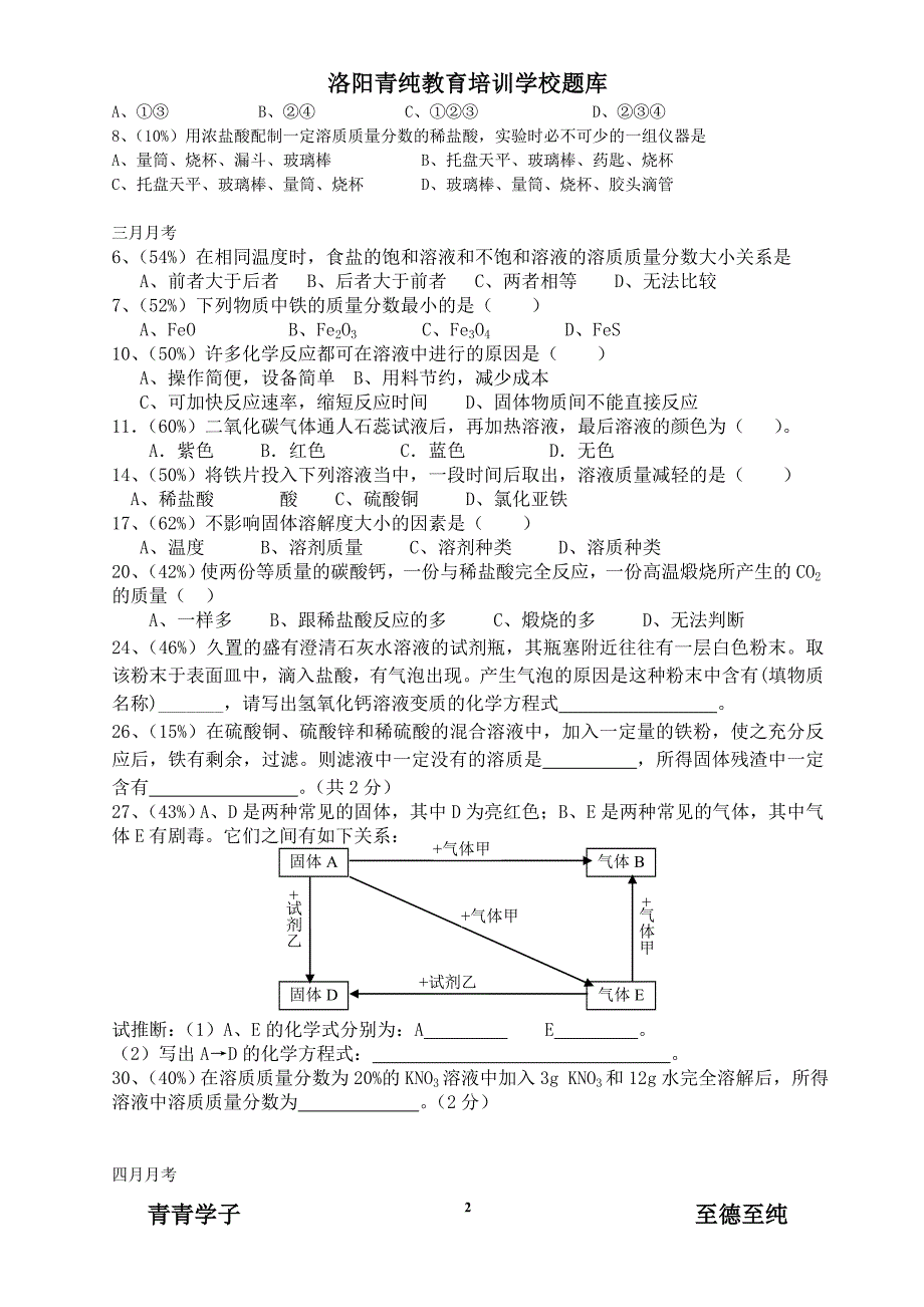 初三化学易错题集.doc_第2页