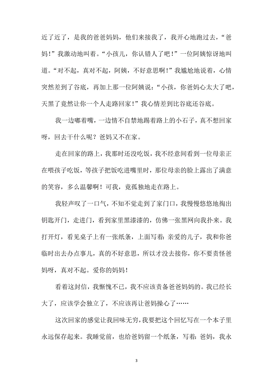 回家初三作文600字_第3页