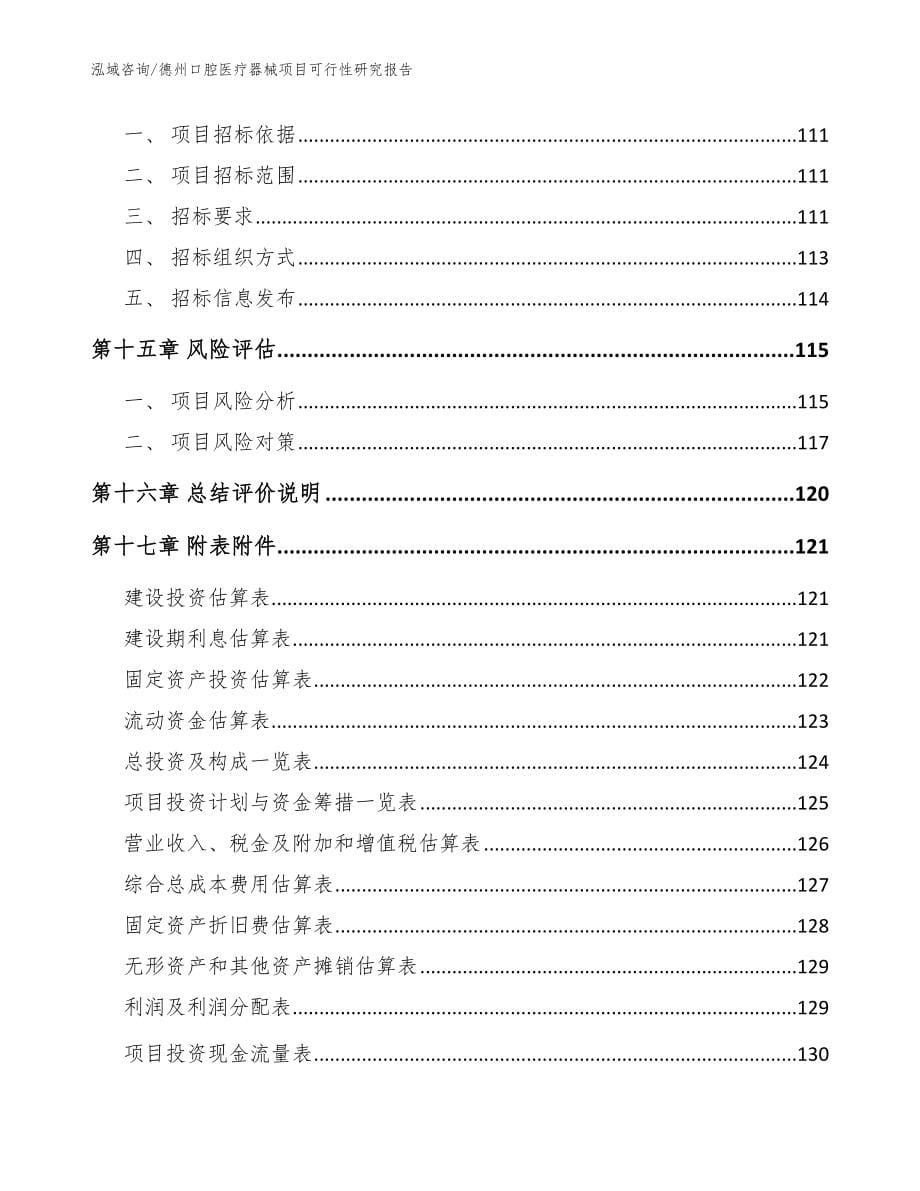 德州口腔医疗器械项目可行性研究报告_模板参考_第5页