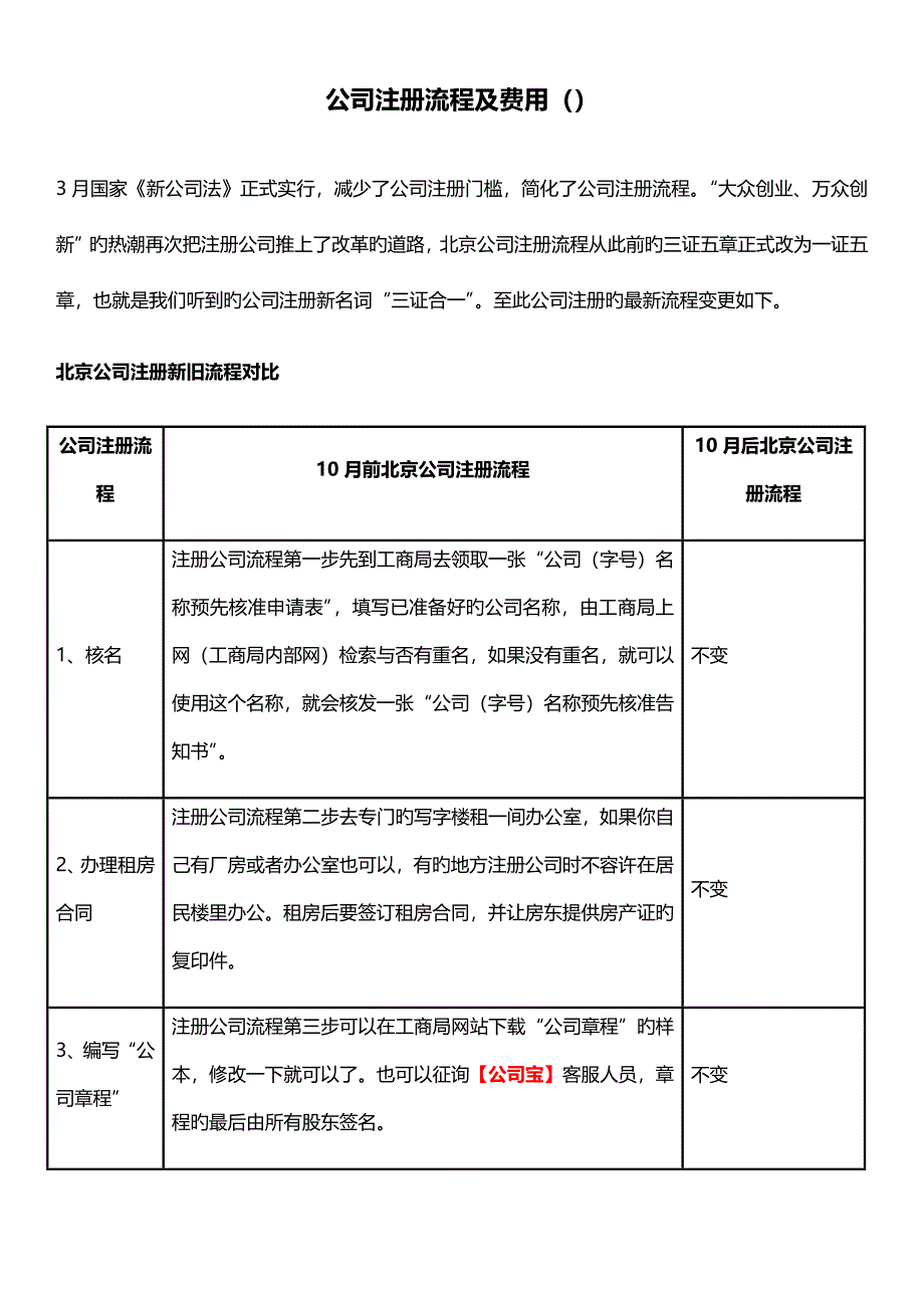 公司注册流程及费用_第1页