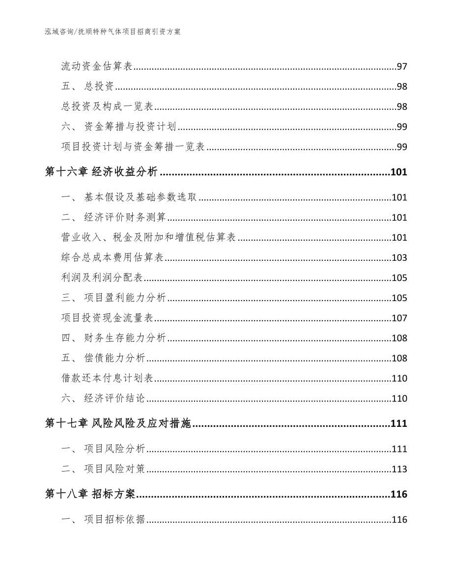 抚顺特种气体项目招商引资方案_第5页