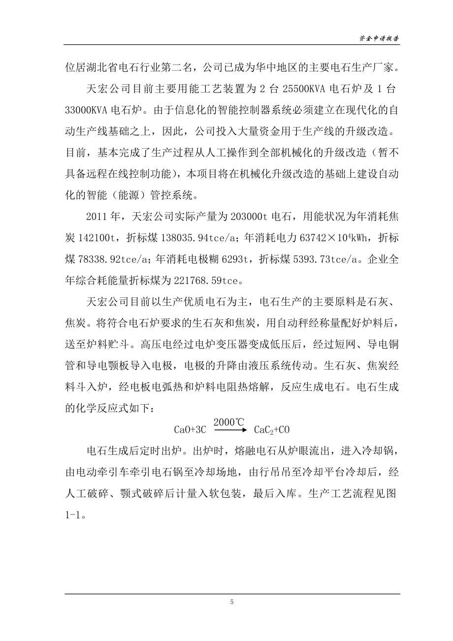 化工公司能源管理中心项目资金申请报告.doc_第5页