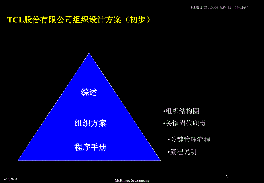 麦肯锡XXXXTCL股份组织结构设计方案_第2页